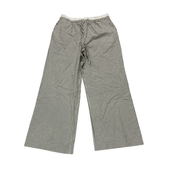Anthropologie Maeve Womens Large Elastic-Trim Beach Pants Striped Wide Leg - Picture 4 of 13